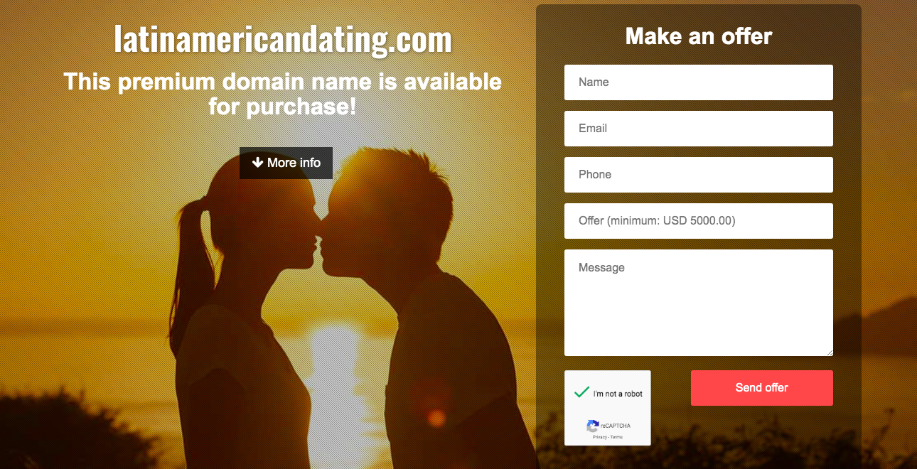 LatinAmericanDating main page